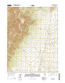 Becky Peak Nevada Current topographic map, 1:24000 scale, 7.5 X 7.5 Minute, Year 2014