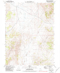 Bedell Flat Nevada Historical topographic map, 1:24000 scale, 7.5 X 7.5 Minute, Year 1980