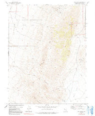 Bell Canyon Nevada Historical topographic map, 1:24000 scale, 7.5 X 7.5 Minute, Year 1972