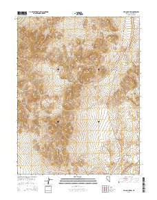 Bell Mountain Nevada Current topographic map, 1:24000 scale, 7.5 X 7.5 Minute, Year 2014