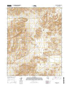 Belleville Nevada Current topographic map, 1:24000 scale, 7.5 X 7.5 Minute, Year 2014