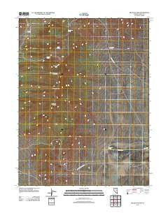 Bellevue Peak Nevada Historical topographic map, 1:24000 scale, 7.5 X 7.5 Minute, Year 2012