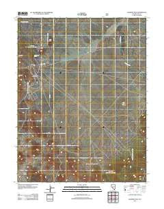 Belmont East Nevada Historical topographic map, 1:24000 scale, 7.5 X 7.5 Minute, Year 2012