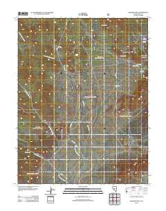 Belmont West Nevada Historical topographic map, 1:24000 scale, 7.5 X 7.5 Minute, Year 2012