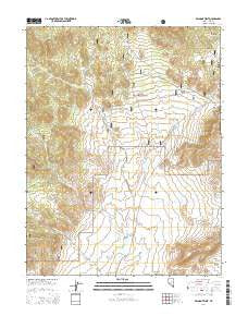 Belmont West Nevada Current topographic map, 1:24000 scale, 7.5 X 7.5 Minute, Year 2014