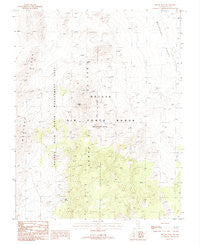 Belted Peak Nevada Historical topographic map, 1:24000 scale, 7.5 X 7.5 Minute, Year 1987