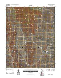 Bennett Pass Nevada Historical topographic map, 1:24000 scale, 7.5 X 7.5 Minute, Year 2012