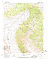 Benton California Historical topographic map, 1:62500 scale, 15 X 15 Minute, Year 1962