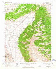 Benton California Historical topographic map, 1:62500 scale, 15 X 15 Minute, Year 1962