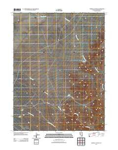 Bernice Canyon Nevada Historical topographic map, 1:24000 scale, 7.5 X 7.5 Minute, Year 2011