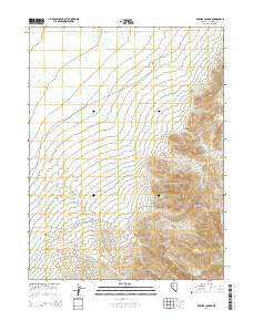 Bernice Canyon Nevada Current topographic map, 1:24000 scale, 7.5 X 7.5 Minute, Year 2014