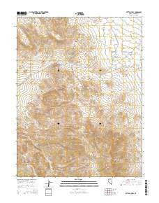 Bettles Well Nevada Current topographic map, 1:24000 scale, 7.5 X 7.5 Minute, Year 2014