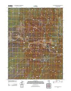 Big Bald Mountain Nevada Historical topographic map, 1:24000 scale, 7.5 X 7.5 Minute, Year 2012