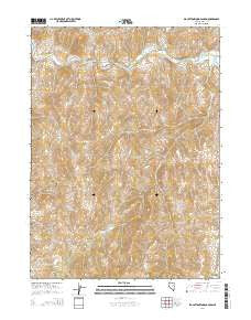 Big Cottonwood Canyon Nevada Current topographic map, 1:24000 scale, 7.5 X 7.5 Minute, Year 2014