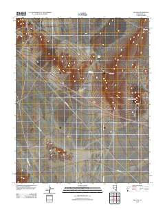 Big Dune Nevada Historical topographic map, 1:24000 scale, 7.5 X 7.5 Minute, Year 2012