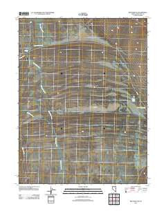 Big Hard Pan Nevada Historical topographic map, 1:24000 scale, 7.5 X 7.5 Minute, Year 2012