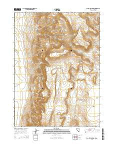 Big Hat Mountain Nevada Current topographic map, 1:24000 scale, 7.5 X 7.5 Minute, Year 2015