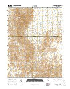 Big Kasock Mountain Nevada Current topographic map, 1:24000 scale, 7.5 X 7.5 Minute, Year 2014