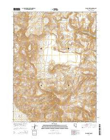 Big Mountain Nevada Current topographic map, 1:24000 scale, 7.5 X 7.5 Minute, Year 2015