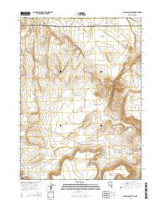 Big Spring Butte Nevada Current topographic map, 1:24000 scale, 7.5 X 7.5 Minute, Year 2015