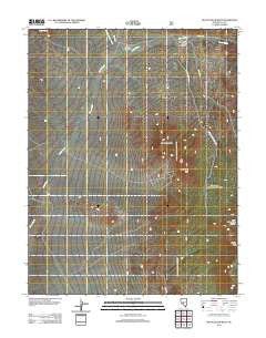 Big Ten Peak West Nevada Historical topographic map, 1:24000 scale, 7.5 X 7.5 Minute, Year 2012