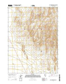 Bilk Creek Reservoir Nevada Current topographic map, 1:24000 scale, 7.5 X 7.5 Minute, Year 2015