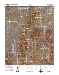 Bird Spring Nevada Historical topographic map, 1:24000 scale, 7.5 X 7.5 Minute, Year 2012