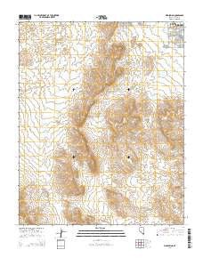 Bird Spring Nevada Current topographic map, 1:24000 scale, 7.5 X 7.5 Minute, Year 2014