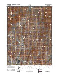 Bishop Peak Nevada Historical topographic map, 1:24000 scale, 7.5 X 7.5 Minute, Year 2011