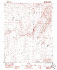 Bitter Spring Nevada Historical topographic map, 1:24000 scale, 7.5 X 7.5 Minute, Year 1983