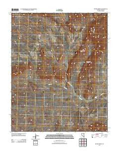 Bitter Spring Nevada Historical topographic map, 1:24000 scale, 7.5 X 7.5 Minute, Year 2012