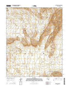 Bitter Spring Nevada Current topographic map, 1:24000 scale, 7.5 X 7.5 Minute, Year 2014