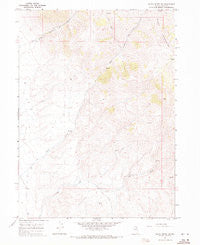 Black Butte NE Nevada Historical topographic map, 1:24000 scale, 7.5 X 7.5 Minute, Year 1967