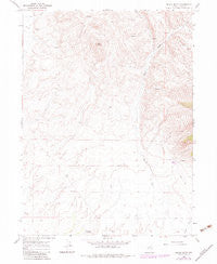 Black Butte Nevada Historical topographic map, 1:24000 scale, 7.5 X 7.5 Minute, Year 1967