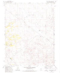 Black Spring Nevada Historical topographic map, 1:24000 scale, 7.5 X 7.5 Minute, Year 1980