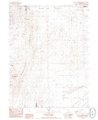 Black Warrior Peak Nevada Historical topographic map, 1:24000 scale, 7.5 X 7.5 Minute, Year 1986