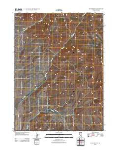 Black Butte NE Nevada Historical topographic map, 1:24000 scale, 7.5 X 7.5 Minute, Year 2012