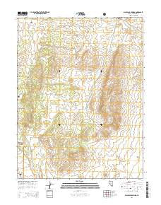 Blackjack Springs Nevada Current topographic map, 1:24000 scale, 7.5 X 7.5 Minute, Year 2014