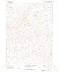 Blanchard Mtn Nevada Historical topographic map, 1:24000 scale, 7.5 X 7.5 Minute, Year 1968