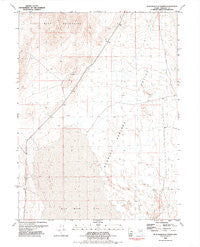 Blue Wing Flat North Nevada Historical topographic map, 1:24000 scale, 7.5 X 7.5 Minute, Year 1981