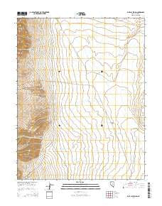 Blue Jay Spring Nevada Current topographic map, 1:24000 scale, 7.5 X 7.5 Minute, Year 2014