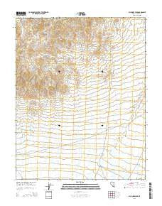 Blue Nose Peak Nevada Current topographic map, 1:24000 scale, 7.5 X 7.5 Minute, Year 2014