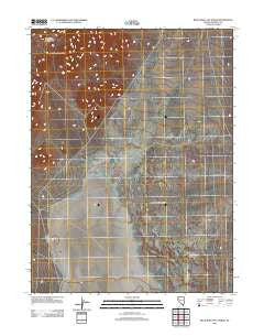 Blue Wing Flat North Nevada Historical topographic map, 1:24000 scale, 7.5 X 7.5 Minute, Year 2011
