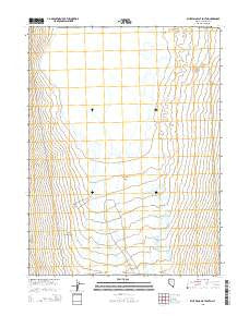 Blue Wing Flat South Nevada Current topographic map, 1:24000 scale, 7.5 X 7.5 Minute, Year 2015