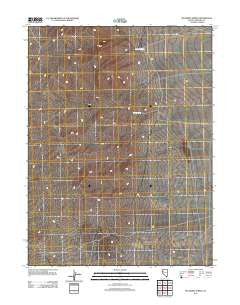 Bluewing Spring Nevada Historical topographic map, 1:24000 scale, 7.5 X 7.5 Minute, Year 2011