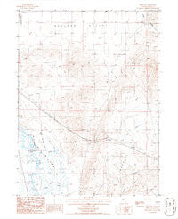 Bobs Flat Nevada Historical topographic map, 1:24000 scale, 7.5 X 7.5 Minute, Year 1986