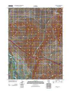 Bobs Flat Nevada Historical topographic map, 1:24000 scale, 7.5 X 7.5 Minute, Year 2012