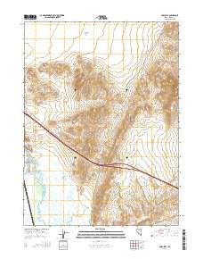 Bobs Flat Nevada Current topographic map, 1:24000 scale, 7.5 X 7.5 Minute, Year 2014