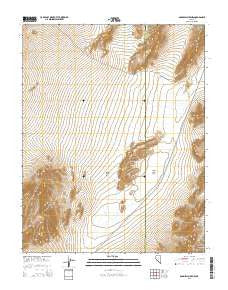 Bonnie Claire NW Nevada Current topographic map, 1:24000 scale, 7.5 X 7.5 Minute, Year 2015