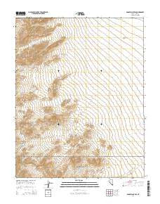 Bonnie Claire SE Nevada Current topographic map, 1:24000 scale, 7.5 X 7.5 Minute, Year 2014